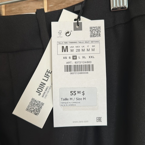 ZARA Black Dress Pants - Picture 2 of 5